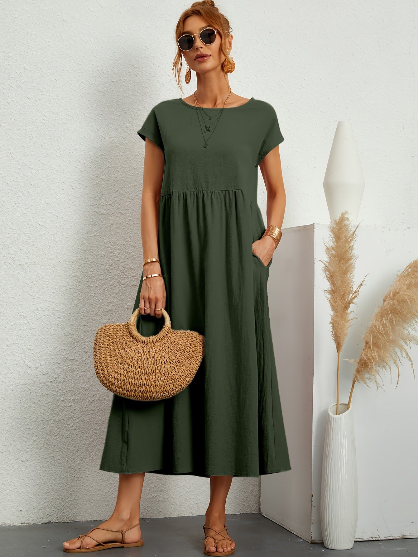 Robe Fluide Longue – Confort au Quotidien