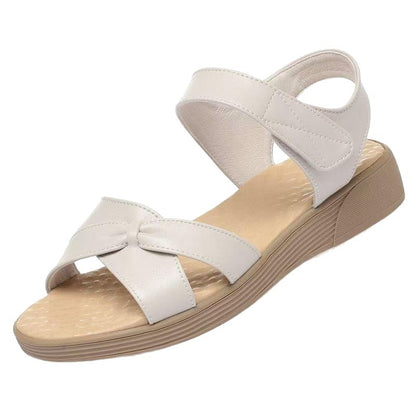 Sandales Compensées Femme Style Ethnique – Bout Ouvert