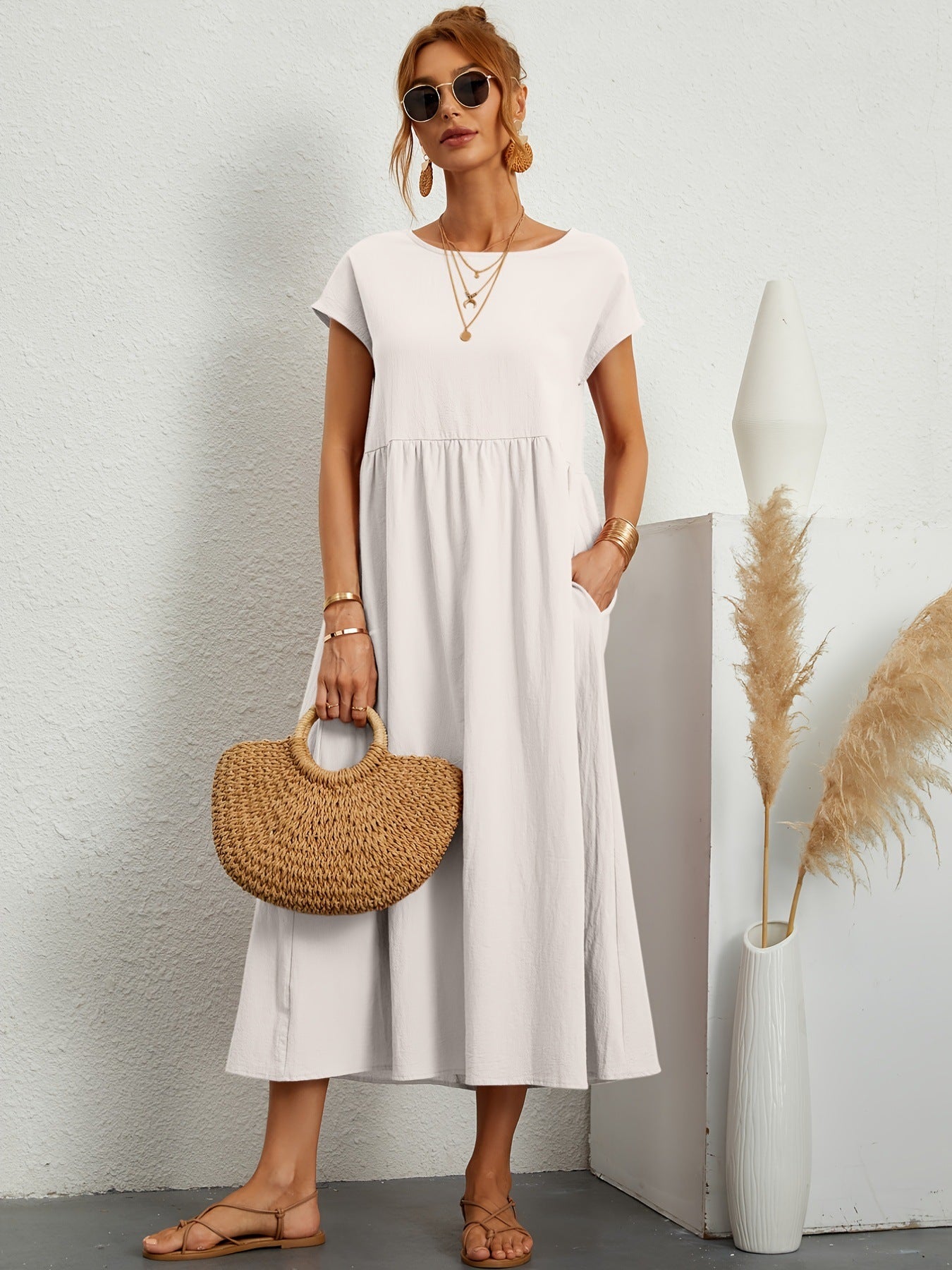 Robe Fluide Longue – Confort au Quotidien
